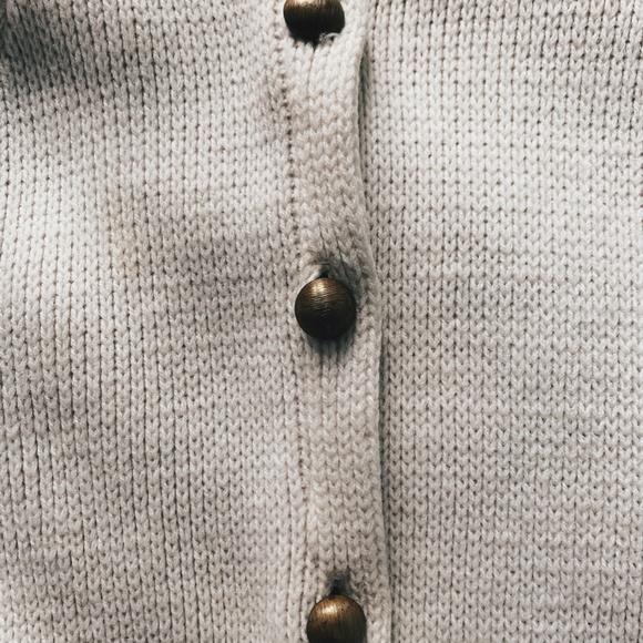 VINTAGE Knit Poncho Brass Hardware, Small - Picture 9 of 11
